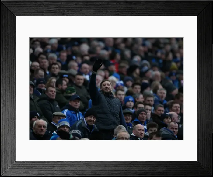 Framed Print : Passionate Showdown: Brighton & Hove Albion vs. Brentford (17Jan15) Framed Print : Passionate Showdown: Brighton & Hove Albion vs. Brentford (17Jan15)