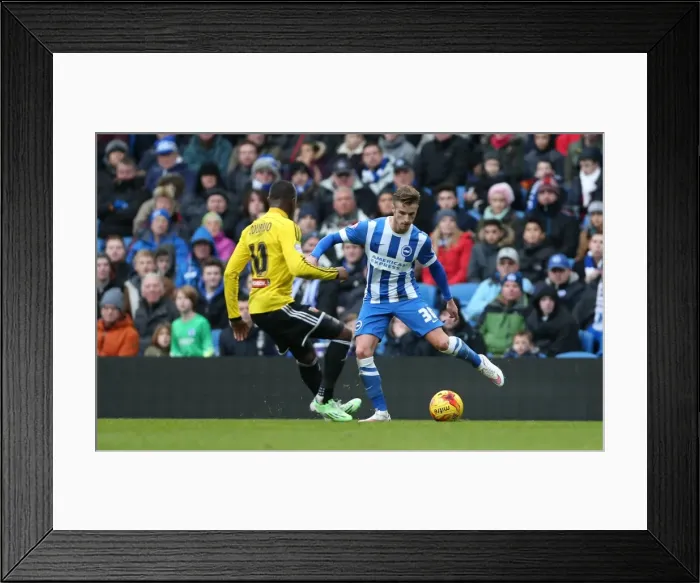 Framed Print : Joe Bennett in Action: Brighton & Hove Albion vs. Brentford (17Jan15) Framed Print : Joe Bennett in Action: Brighton & Hove Albion vs. Brentford (17Jan15)