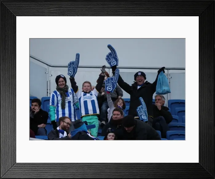 Framed Print : Passionate Showdown: Brighton and Hove Albion vs. Brentford (17Jan15) Framed Print : Passionate Showdown: Brighton and Hove Albion vs. Brentford (17Jan15)