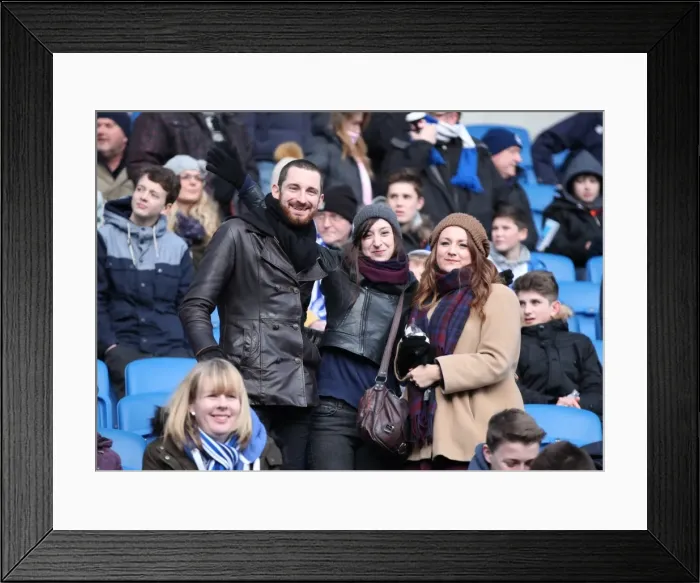 Framed Print : Passionate Clash: Brighton and Hove Albion vs. Brentford (17 January 2015) Framed Print : Passionate Clash: Brighton and Hove Albion vs. Brentford (17 January 2015)