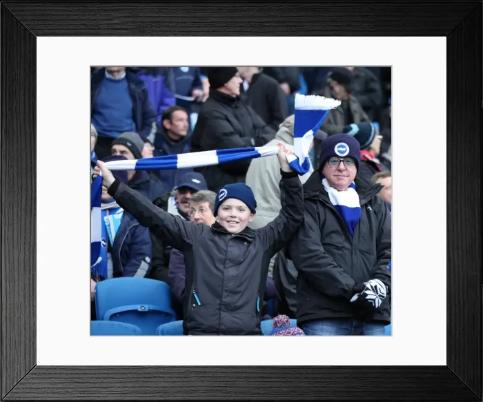 Framed Print : Passionate Showdown: Brighton & Hove Albion vs. Brentford (17Jan15) Framed Print : Passionate Showdown: Brighton & Hove Albion vs. Brentford (17Jan15)