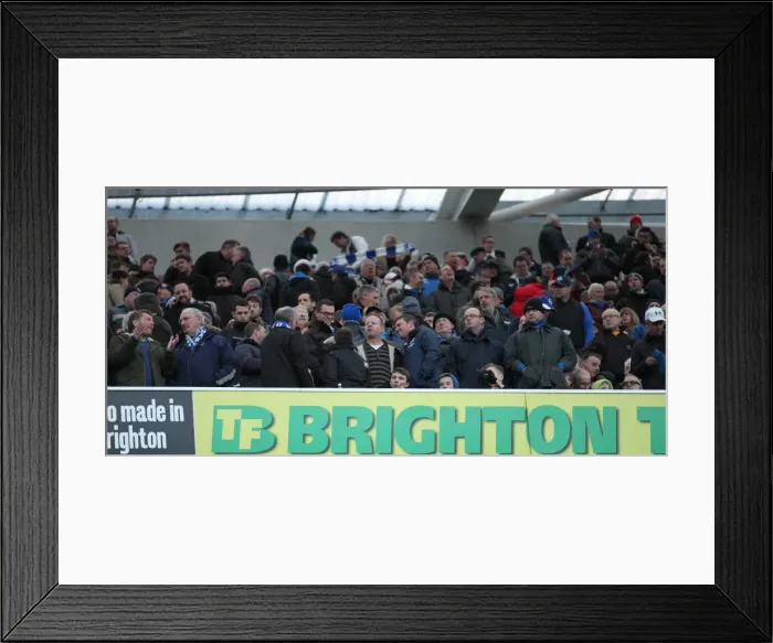 Framed Print : Passionate Clash: Brighton & Hove Albion vs. Brentford (17Jan15) Framed Print : Passionate Clash: Brighton & Hove Albion vs. Brentford (17Jan15)