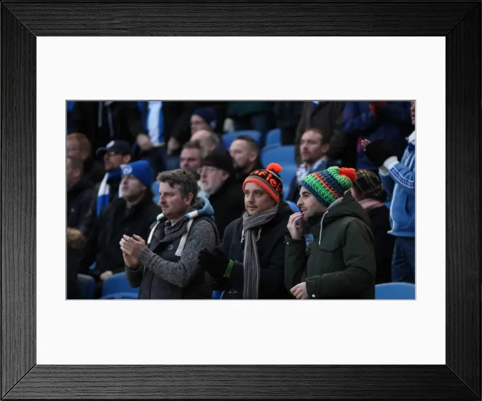 Framed Print : Brighton and Hove Albion Fans Honor Sarah Watts: A Moment of Applause at American Express Community Stadium (Brentford 17JAN15) Framed Print : Brighton and Hove Albion Fans Honor Sarah Watts: A Moment of Applause at American Express Community Stadium (Brentford 17JAN15)