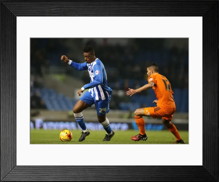 Framed Print : Brighton Midfielder Rohan Ince in Action Against Ipswich Town (January 2015) Framed Print : Brighton Midfielder Rohan Ince in Action Against Ipswich Town (January 2015)