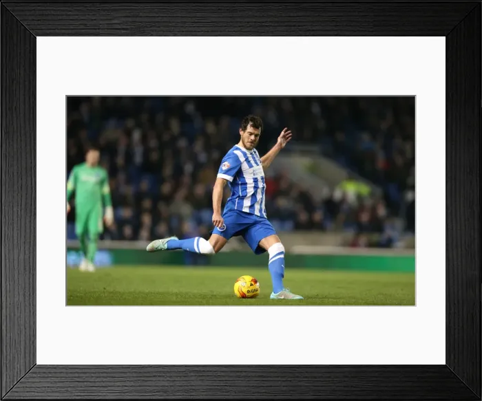Framed Print : Brighton and Hove Albion's Gordon Greer Leads the Charge Against Ipswich Town (January 2015) Framed Print : Brighton and Hove Albion's Gordon Greer Leads the Charge Against Ipswich Town (January 2015)