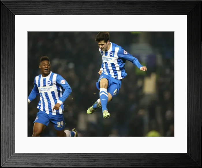 Framed Print : Brighton and Hove Albion: Joao Teixeira Scores Thrilling Goal Against Ipswich Town (January 2015) Framed Print : Brighton and Hove Albion: Joao Teixeira Scores Thrilling Goal Against Ipswich Town (January 2015)