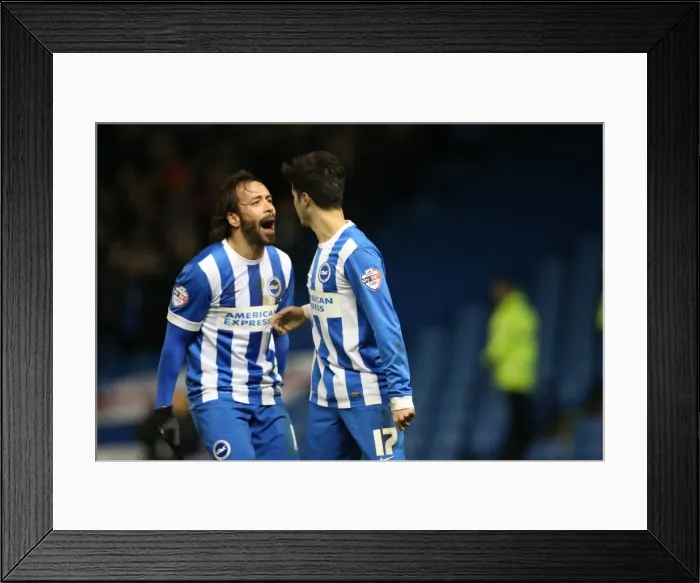 Framed Print : Joao Teixeira's Double: Brighton & Hove Albion vs Ipswich Town, Sky Bet Championship (21 January 2015) Framed Print : Joao Teixeira's Double: Brighton & Hove Albion vs Ipswich Town, Sky Bet Championship (21 January 2015)