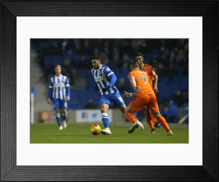 Framed Print : Brighton & Hove Albion's Leon Best in Action against Ipswich Town (January 2015) Framed Print : Brighton & Hove Albion's Leon Best in Action against Ipswich Town (January 2015)
