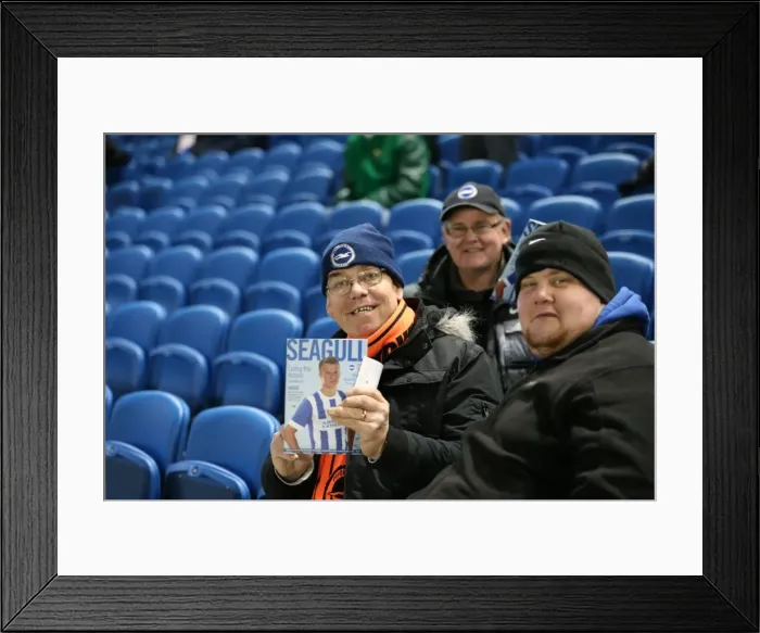 Framed Print : Passionate Showdown: Brighton and Hove Albion vs Ipswich Town at American Express Community Stadium (January 2015) Framed Print : Passionate Showdown: Brighton and Hove Albion vs Ipswich Town at American Express Community Stadium (January 2015)
