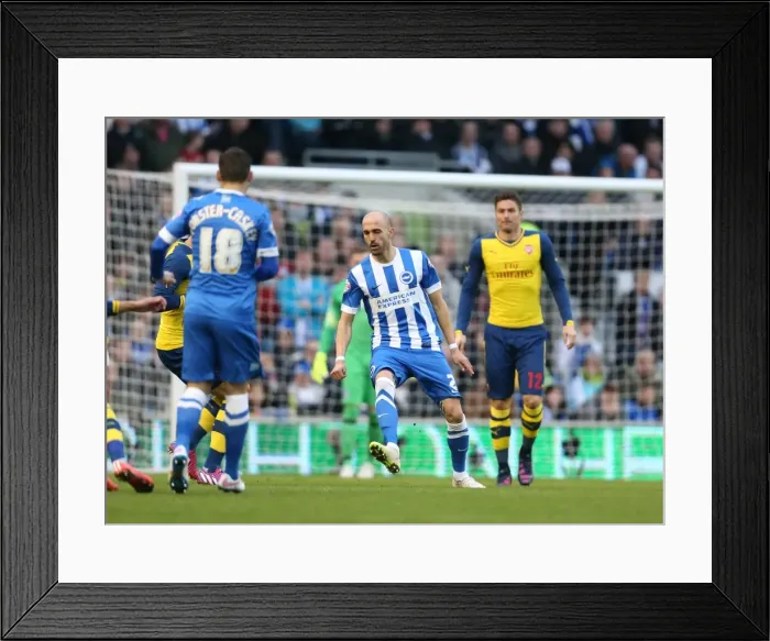 Framed Print : Bruno Saltor vs Arsenal: Intense Face-off in FA Cup Match, American Express Community Stadium (January 2015) Framed Print : Bruno Saltor vs Arsenal: Intense Face-off in FA Cup Match, American Express Community Stadium (January 2015)