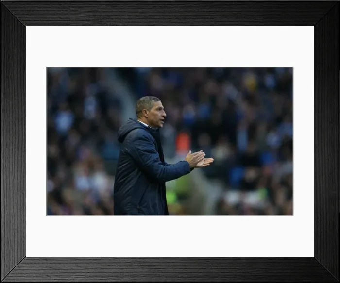 Framed Print : Chris Hughton Leads Brighton and Hove Albion Against Arsenal in FA Cup Clash, 25 January 2015 Framed Print : Chris Hughton Leads Brighton and Hove Albion Against Arsenal in FA Cup Clash, 25 January 2015