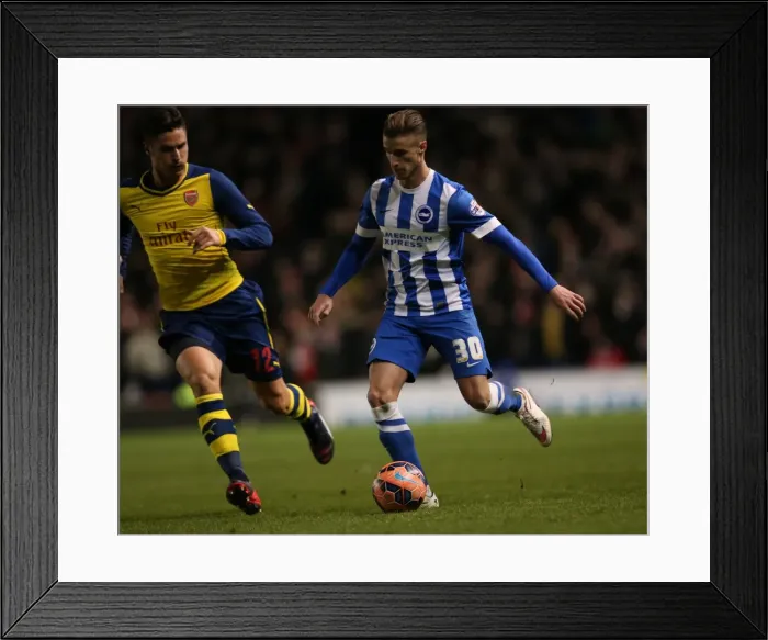 Framed Print : Joe Bennett in Action: Brighton and Hove Albion vs. Arsenal, FA Cup Fourth Round, American Express Community Stadium (January 2015) Framed Print : Joe Bennett in Action: Brighton and Hove Albion vs. Arsenal, FA Cup Fourth Round, American Express Community Stadium (January 2015)