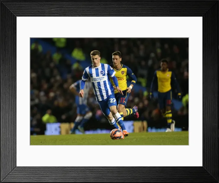 Framed Print : Solly March in Action: FA Cup 2015 - Brighton and Hove Albion vs. Arsenal Framed Print : Solly March in Action: FA Cup 2015 - Brighton and Hove Albion vs. Arsenal