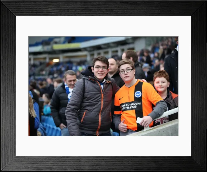 Framed Print : Sea of Passionate Fans: Brighton & Hove Albion vs. Arsenal FA Cup Showdown (25Jan15) Framed Print : Sea of Passionate Fans: Brighton & Hove Albion vs. Arsenal FA Cup Showdown (25Jan15)