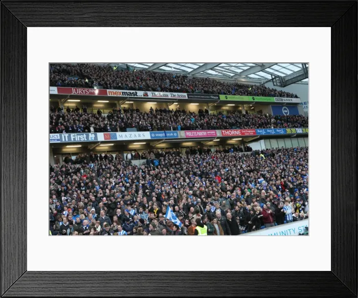 Framed Print : Sea of Passionate Fans: Brighton & Hove Albion vs. Arsenal FA Cup Showdown (25Jan15) Framed Print : Sea of Passionate Fans: Brighton & Hove Albion vs. Arsenal FA Cup Showdown (25Jan15)