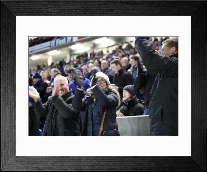 Framed Print : Brighton and Hove Albion FA Cup Clash: Seafront Supporters Fervor vs. Arsenal (Arsenal 25JAN15) Framed Print : Brighton and Hove Albion FA Cup Clash: Seafront Supporters Fervor vs. Arsenal (Arsenal 25JAN15)