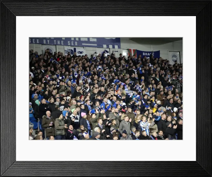 Framed Print : Brighton & Hove Albion vs. Arsenal: FA Cup Clash at the American Express Community Stadium (25 Jan 2015)
