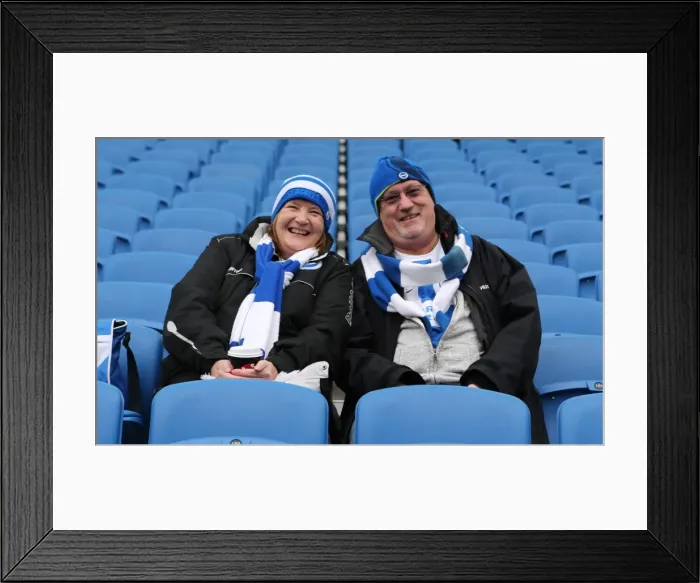Framed Print : Sea of Passion: Brighton and Hove Albion vs. Nottingham Forest Fans (7th February 2015) Framed Print : Sea of Passion: Brighton and Hove Albion vs. Nottingham Forest Fans (7th February 2015)