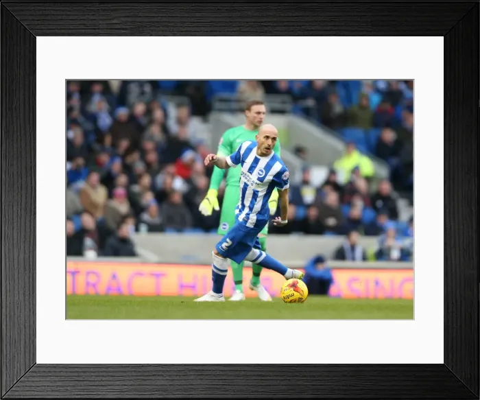Framed Print : Bruno Saltor Defending for Brighton and Hove Albion Against Nottingham Forest in Sky Bet Championship Match, 7th February 2015 Framed Print : Bruno Saltor Defending for Brighton and Hove Albion Against Nottingham Forest in Sky Bet Championship Match, 7th February 2015