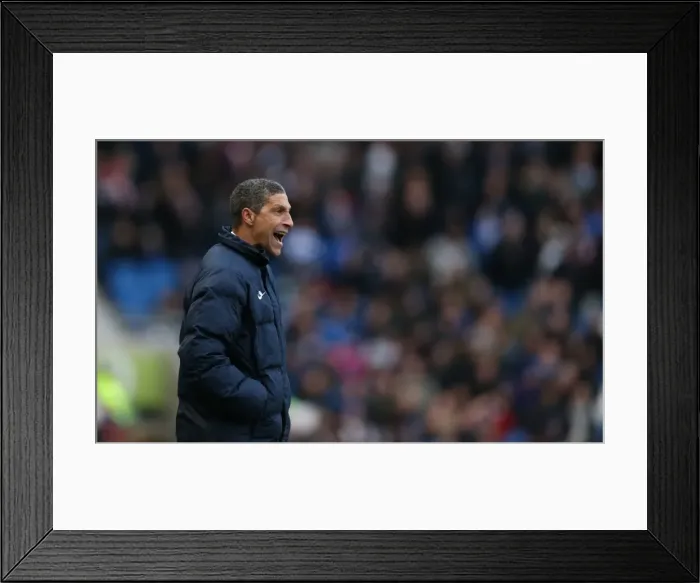 Framed Print : Chris Hughton Leads Brighton and Hove Albion Against Nottingham Forest, February 2015 Framed Print : Chris Hughton Leads Brighton and Hove Albion Against Nottingham Forest, February 2015