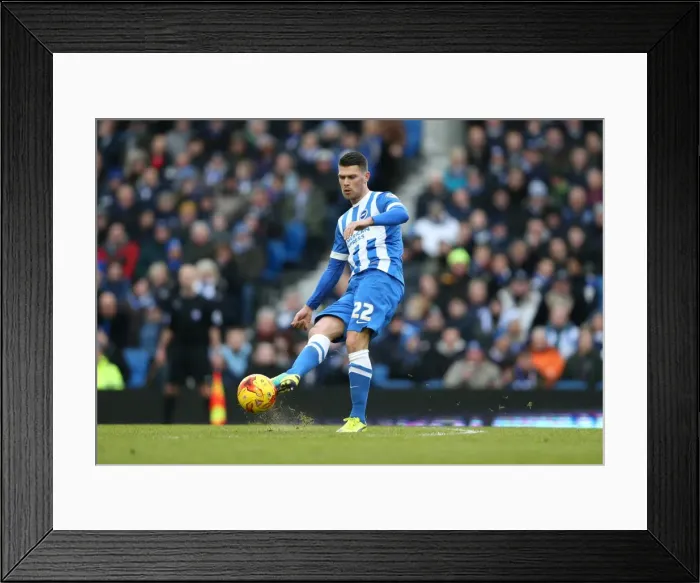 Framed Print : Brighton's Danny Holla in Action Against Nottingham Forest, Sky Bet Championship 2015