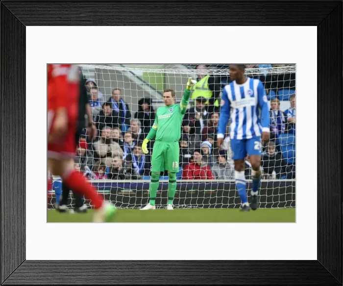Framed Print : David Stockdale in Action: Brighton and Hove Albion vs. Nottingham Forest, Sky Bet Championship, 7th February 2015 Framed Print : David Stockdale in Action: Brighton and Hove Albion vs. Nottingham Forest, Sky Bet Championship, 7th February 2015
