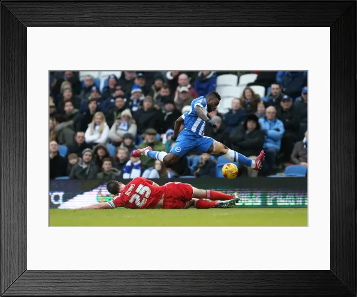 Framed Print : Brighton's LuaLua Shines in Championship Clash vs. Nottingham Forest (07FEB15) Framed Print : Brighton's LuaLua Shines in Championship Clash vs. Nottingham Forest (07FEB15)