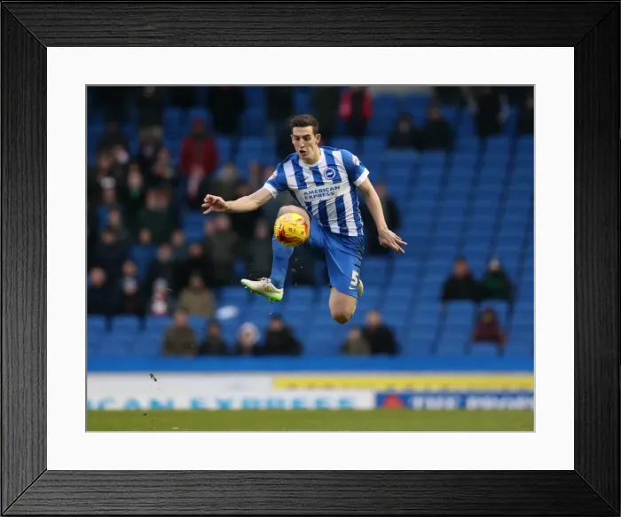 Framed Print : Brighton & Hove Albion vs Nottingham Forest: Lewis Dunk's Defensive Showdown (February 2015) Framed Print : Brighton & Hove Albion vs Nottingham Forest: Lewis Dunk's Defensive Showdown (February 2015)