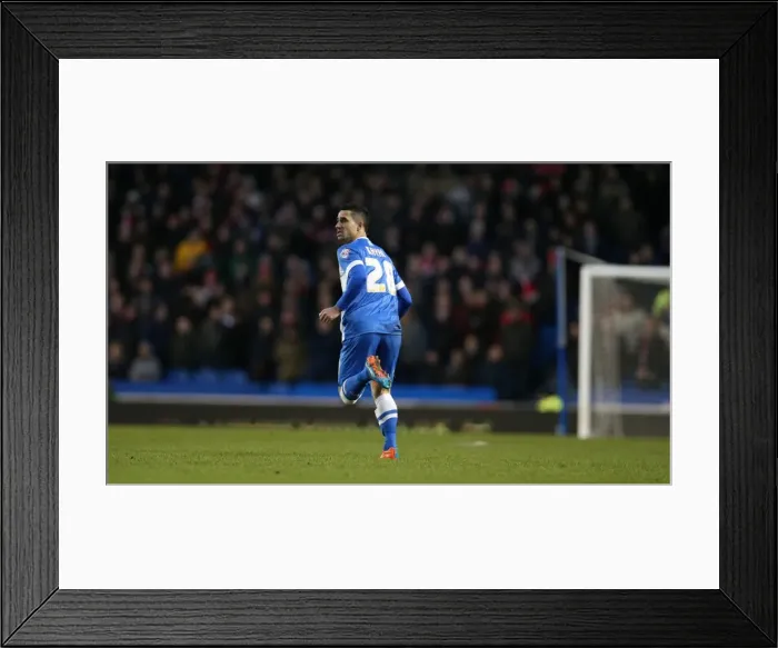 Framed Print : Brighton's Kayal Scores Dramatic Goal Against Nottingham Forest (7 Feb 2015) Framed Print : Brighton's Kayal Scores Dramatic Goal Against Nottingham Forest (7 Feb 2015)
