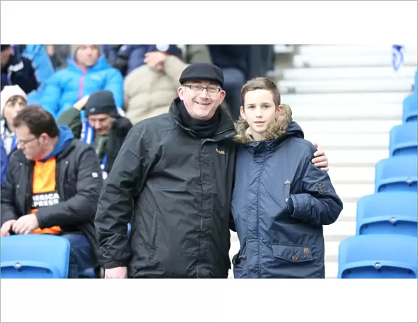 Brighton and Hove Albion FC: Unwavering Fan Support vs. Nottingham Forest (07FEB15)
