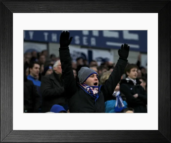Framed Print : Brighton & Hove Albion vs. Nottingham Forest: A Home Battle from the 2014-15 Season (07FEB15)