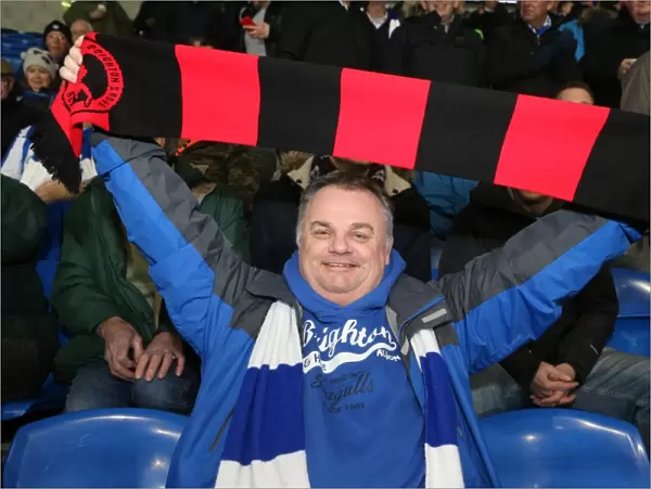 Brighton and Hove Albion Fans in Full Force: Cardiff City Stadium Showdown, February 10, 2015