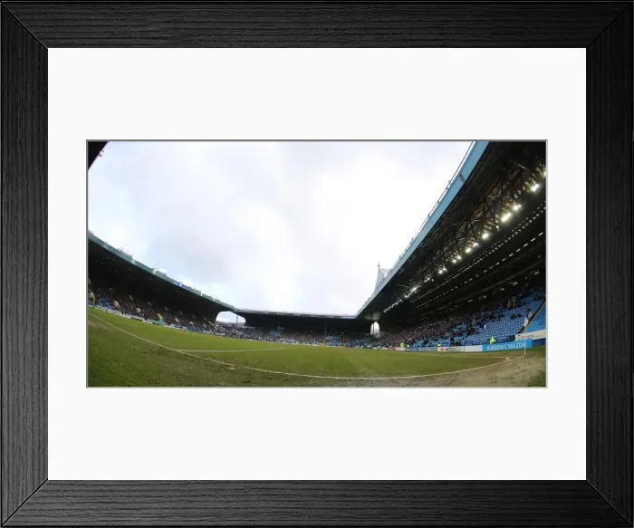 Framed Print : Brighton and Hove Albion vs. Sheffield Wednesday: Clash at Hillsborough (14FEB15)