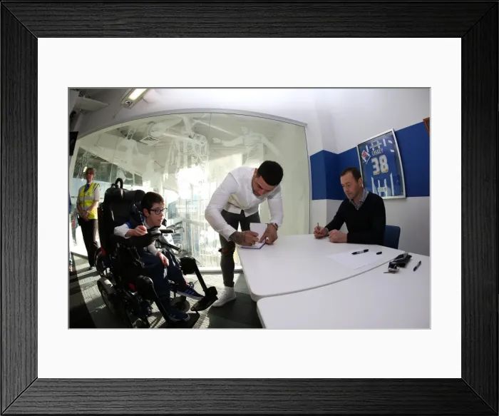 Framed Print : Brighton & Hove Albion FC: Meet and Greet with Chris Hughton, Colin Calderwood, Leon Best, and Christian Walton (17FEB15)