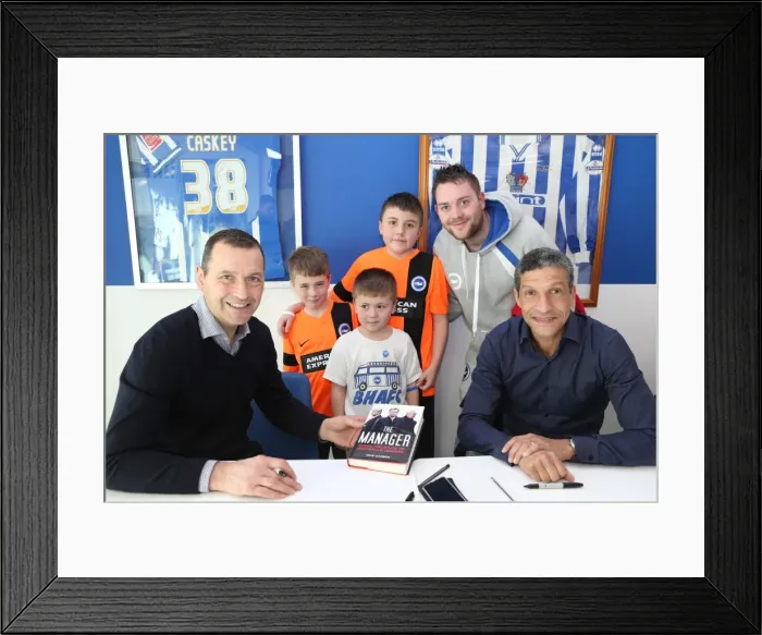 Framed Print : Brighton & Hove Albion FC: Meet and Greet with Chris Hughton, Colin Calderwood, Leon Best, and Christian Walton (17FEB15) Framed Print : Brighton & Hove Albion FC: Meet and Greet with Chris Hughton, Colin Calderwood, Leon Best, and Christian Walton (17FEB15)