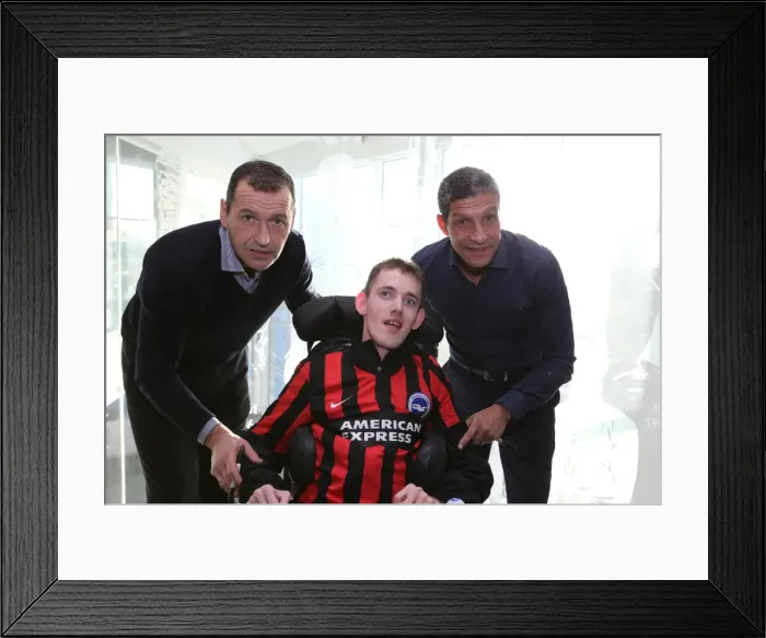 Framed Print : Brighton & Hove Albion FC: Meet and Greet with Chris Hughton, Colin Calderwood, Leon Best, and Christian Walton (17FEB15) Framed Print : Brighton & Hove Albion FC: Meet and Greet with Chris Hughton, Colin Calderwood, Leon Best, and Christian Walton (17FEB15)