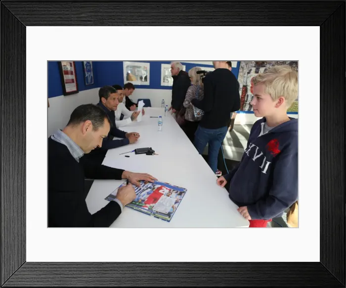 Framed Print : Brighton & Hove Albion FC: Meet and Greet with Chris Hughton, Colin Calderwood, Leon Best, and Christian Walton (17FEB15) Framed Print : Brighton & Hove Albion FC: Meet and Greet with Chris Hughton, Colin Calderwood, Leon Best, and Christian Walton (17FEB15)