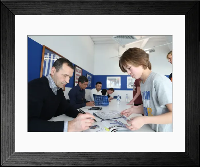 Framed Print : Brighton & Hove Albion FC: Meet and Greet with Chris Hughton, Colin Calderwood, Leon Best, and Christian Walton (17FEB15) Framed Print : Brighton & Hove Albion FC: Meet and Greet with Chris Hughton, Colin Calderwood, Leon Best, and Christian Walton (17FEB15)
