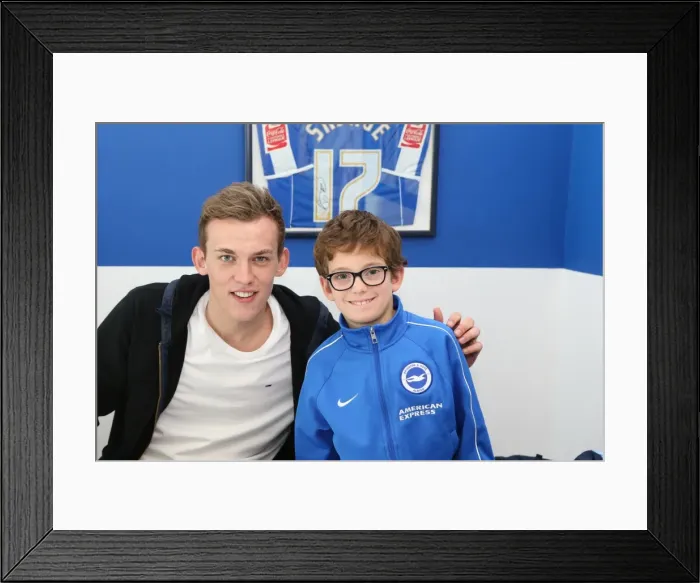 Framed Print : Brighton & Hove Albion FC: Meet and Greet with Chris Hughton, Colin Calderwood, Leon Best, and Christian Walton (17FEB15)