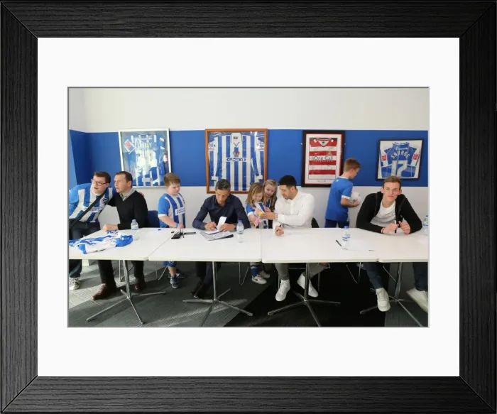 Framed Print : Brighton & Hove Albion FC: Meet and Greet with Chris Hughton, Colin Calderwood, Leon Best, and Christian Walton (17FEB15) Framed Print : Brighton & Hove Albion FC: Meet and Greet with Chris Hughton, Colin Calderwood, Leon Best, and Christian Walton (17FEB15)