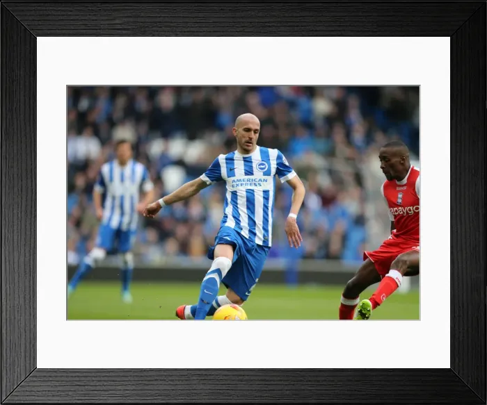 Framed Print : Bruno Saltor in Action: Brighton and Hove Albion vs. Birmingham City, 21 February 2015 Framed Print : Bruno Saltor in Action: Brighton and Hove Albion vs. Birmingham City, 21 February 2015