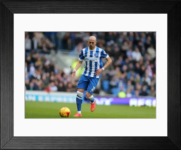Framed Print : Bruno Saltor: In Action for Brighton and Hove Albion vs. Birmingham City, 21 February 2015 Framed Print : Bruno Saltor: In Action for Brighton and Hove Albion vs. Birmingham City, 21 February 2015