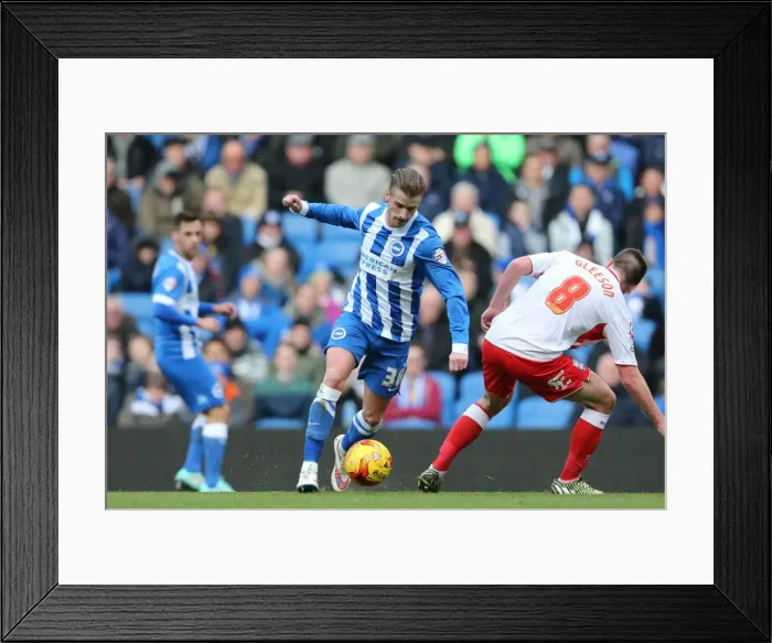 Framed Print : Joe Bennett in Action: Brighton and Hove Albion vs Birmingham City (Sky Bet Championship, 21 February 2015) Framed Print : Joe Bennett in Action: Brighton and Hove Albion vs Birmingham City (Sky Bet Championship, 21 February 2015)