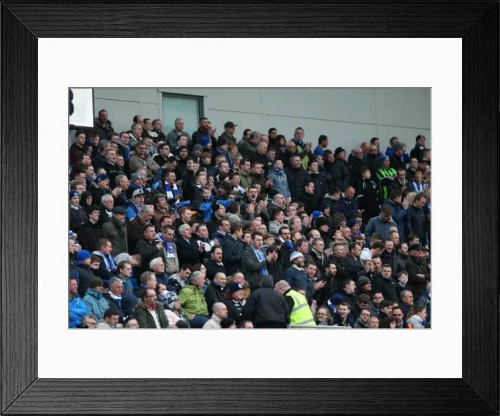 Framed Print : Passionate Albion Fans: A Moment of Pride at the American Express Community Stadium (Brighton vs Birmingham City, 21 February 2015) Framed Print : Passionate Albion Fans: A Moment of Pride at the American Express Community Stadium (Brighton vs Birmingham City, 21 February 2015)