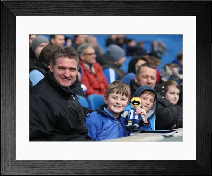 Framed Print : Passionate Clash: Brighton and Hove Albion vs. Birmingham City (21FEB15) Framed Print : Passionate Clash: Brighton and Hove Albion vs. Birmingham City (21FEB15)