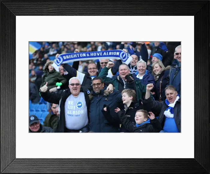 Framed Print : Passionate Fan Encounters: Brighton and Hove Albion vs. Birmingham City (Sky Bet Championship, 21 February 2015) Framed Print : Passionate Fan Encounters: Brighton and Hove Albion vs. Birmingham City (Sky Bet Championship, 21 February 2015)