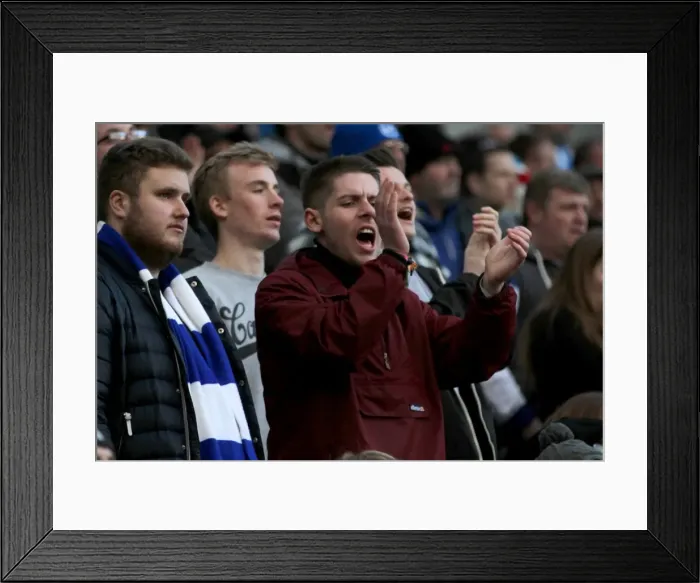 Framed Print : Brighton & Hove Albion vs Birmingham City: 21st February 2015 - Home Game