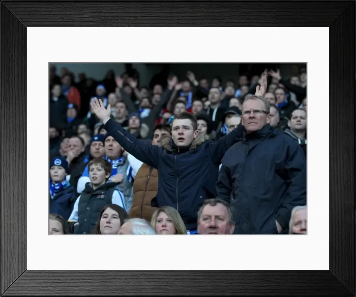 Framed Print : Brighton & Hove Albion vs. Birmingham City: A 2014-15 Home Battle (21FEB15)