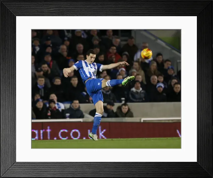 Framed Print : Brighton & Hove Albion vs Leeds United: Lewis Dunk's Intense Defensive Performance, 24 February 2015 Framed Print : Brighton & Hove Albion vs Leeds United: Lewis Dunk's Intense Defensive Performance, 24 February 2015