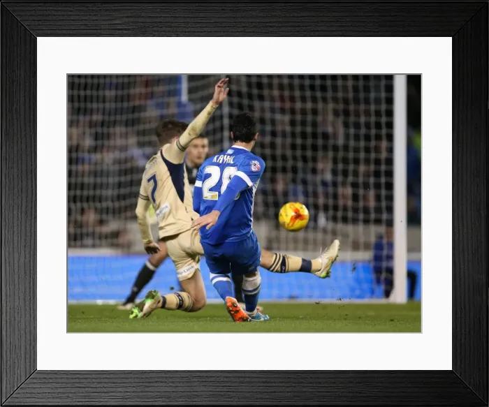 Framed Print : Brighton Midfielder Beram Kayal Fires Shot Against Leeds United - Championship Clash, February 2015 Framed Print : Brighton Midfielder Beram Kayal Fires Shot Against Leeds United - Championship Clash, February 2015